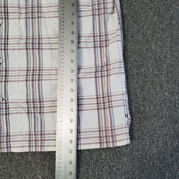 Timberland Shirt Adult XL Extra Large White Red Outdoors Button Up Camp Mens - Picture 4 of 5